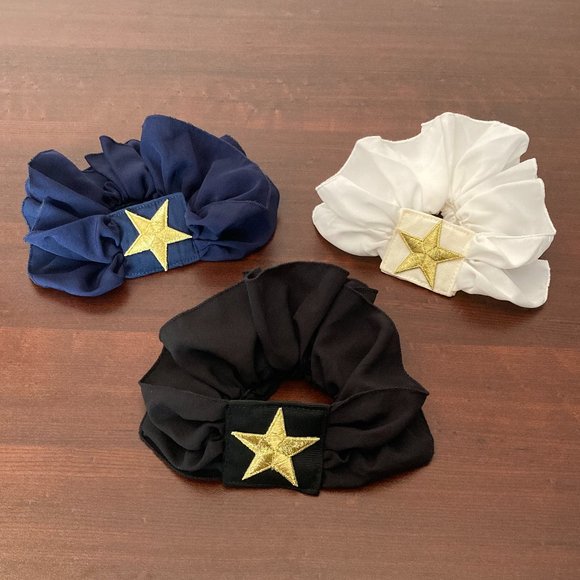 NWOT Elegant Scrunchies-Ponytail Holders-Hair Ties - Set of 3 - Picture 1 of 11